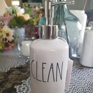 Rae Dunn "Clean" Soap Dispenser